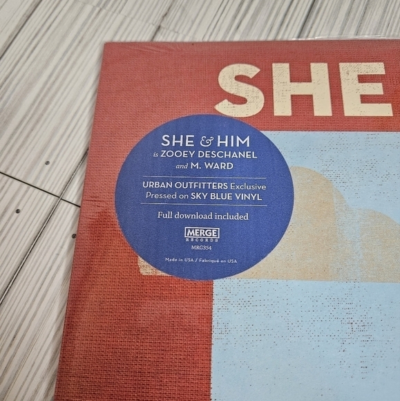 She & Him Volume Two LP on Sky Blue Vinyl Limited Edition NWT - Picture 5 of 5
